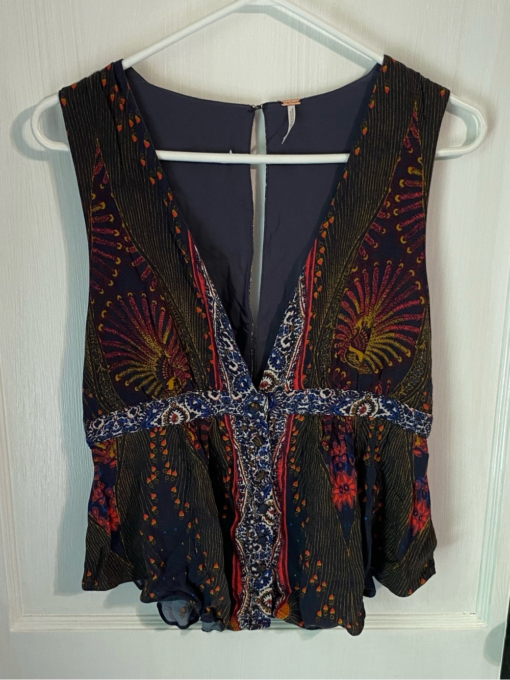 Free people sleeveless v-neck top